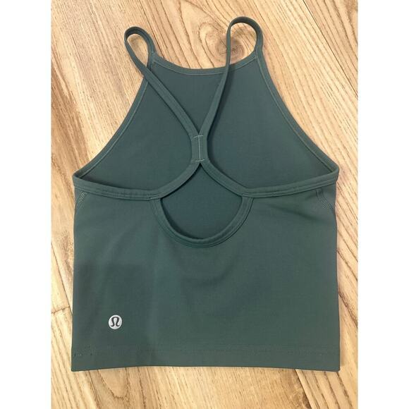 Lululemon High Neck Yoga Tank Top See measurement for size (looks XS) Green - Picture 2 of 3